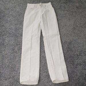 Wrangler White Jeans with Brown Accent